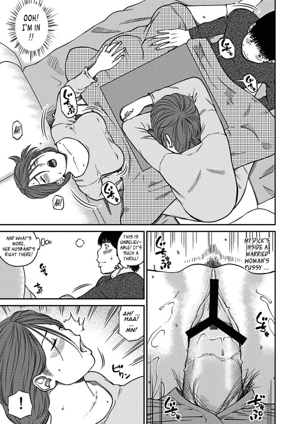 Hentai Manga Comic-33 Year Old Unsatisfied Wife-Chapter 5-Under The Kotatsu-12
